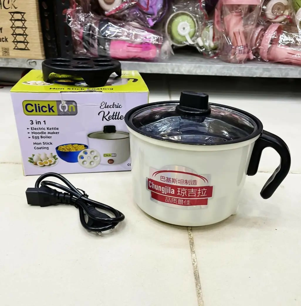 Click On 3-in-1 Multi-Functional Electric Kettle