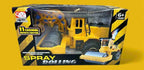 Remote Control Construction Machine Roller with Spray – Durable RC Toy