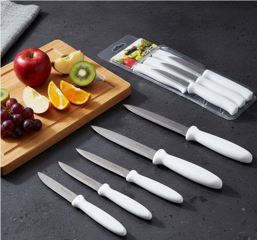 Professional Stainless Steel Kitchen Knives for Meat, Vegetables, Fruits & Daily Cooking
