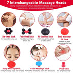 Massager, Handheld Electric with Heat and 7 for Body