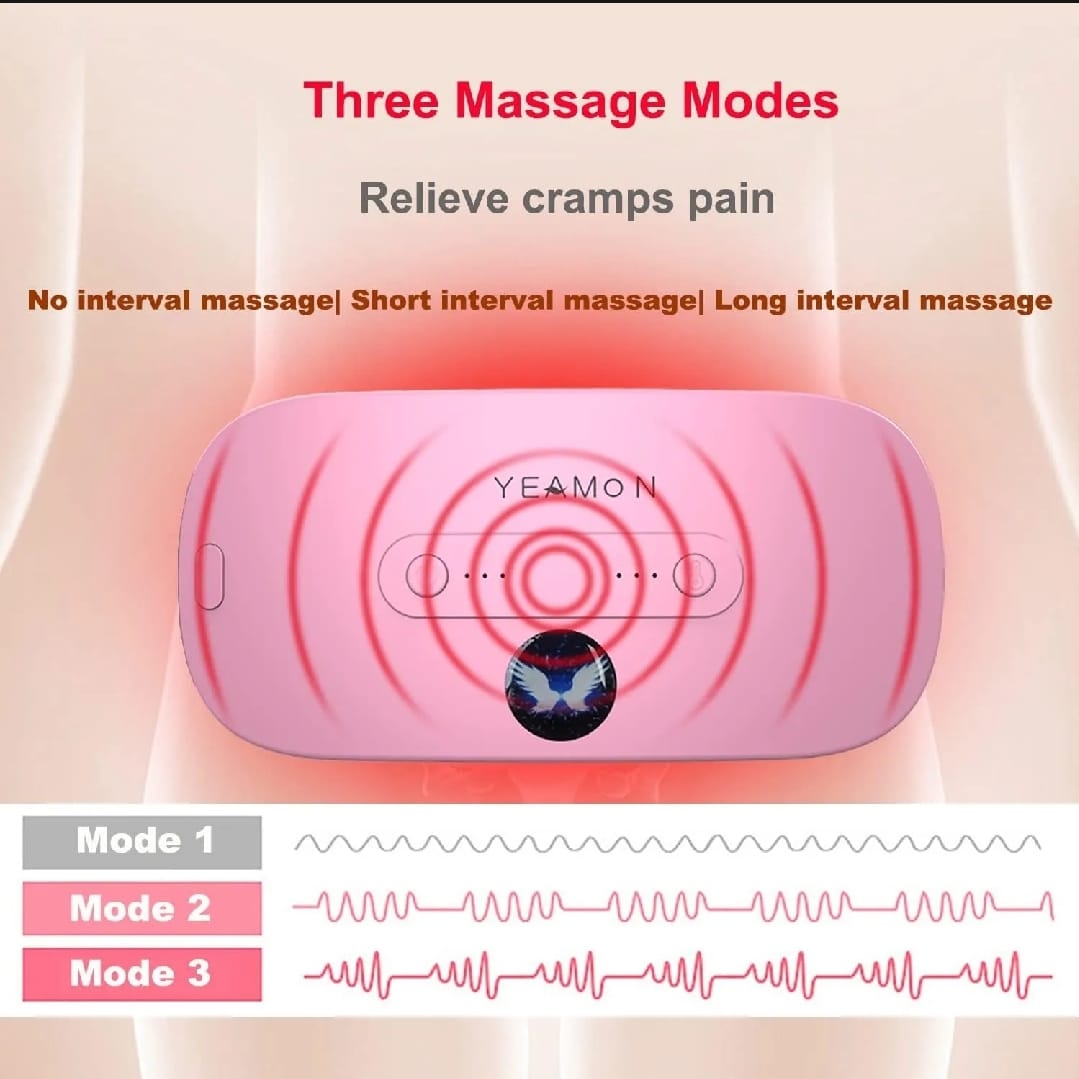 Portable USB Rechargeable Heating Pad with Massage