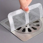 Disposable Drain Hair Catcher Stickers Pack Of 10 Multi Purpose Mesh Filter