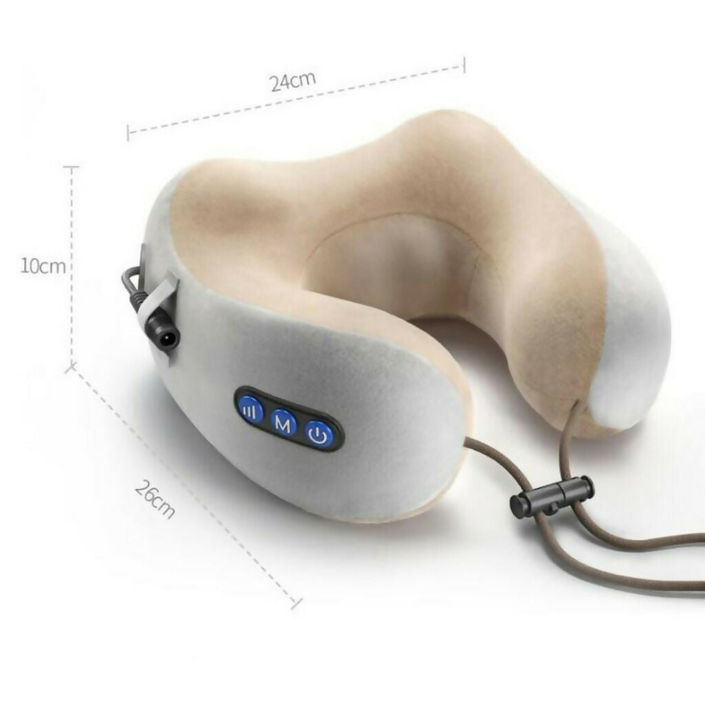 Neck Cushion Massager, USB Rechargeable Vibration Pillow