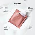 Collagen-based sheet mask adds extra moisture to your evening skincare routine.