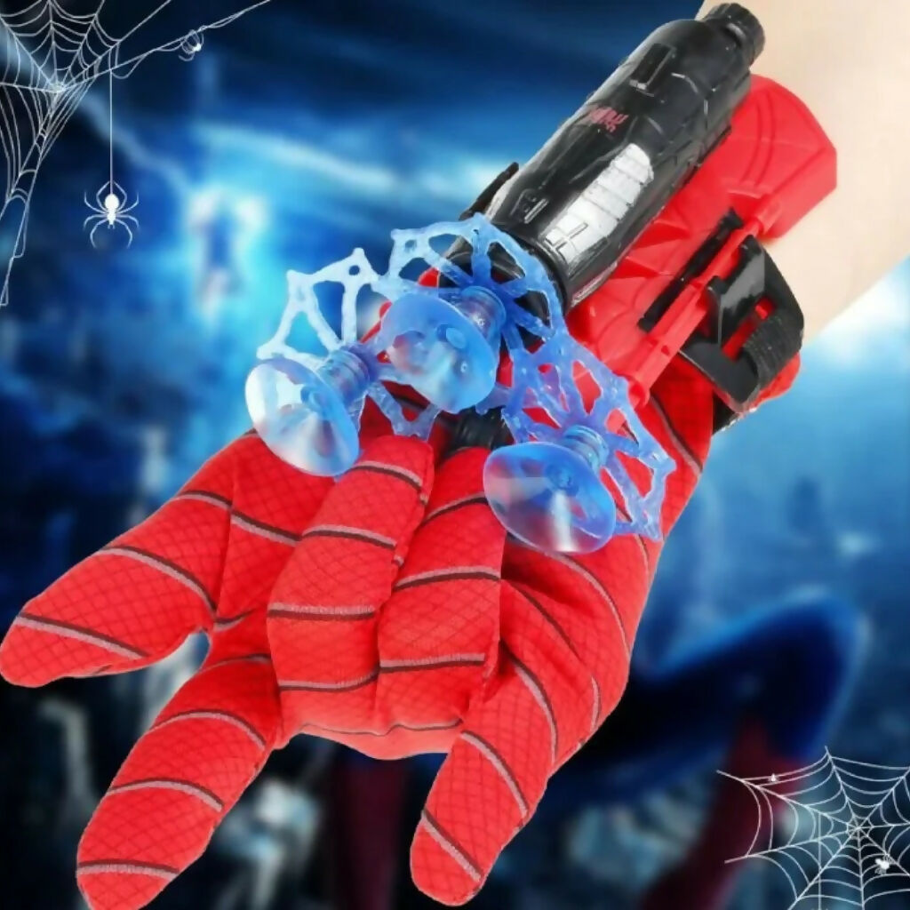 Superhero Shooter Gloves Toy, Soft Bullet Launcher Set, for Kids
