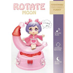 Rotate Moon Doll Toy, Music & Light Features, for Kids’ Playtime