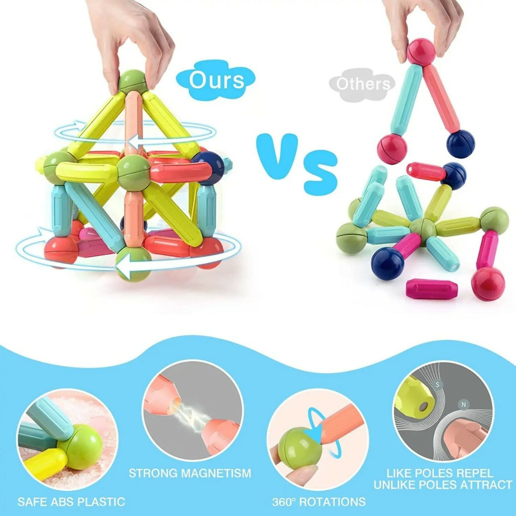 25 pcs Magnetic Blocks Toy for Kids