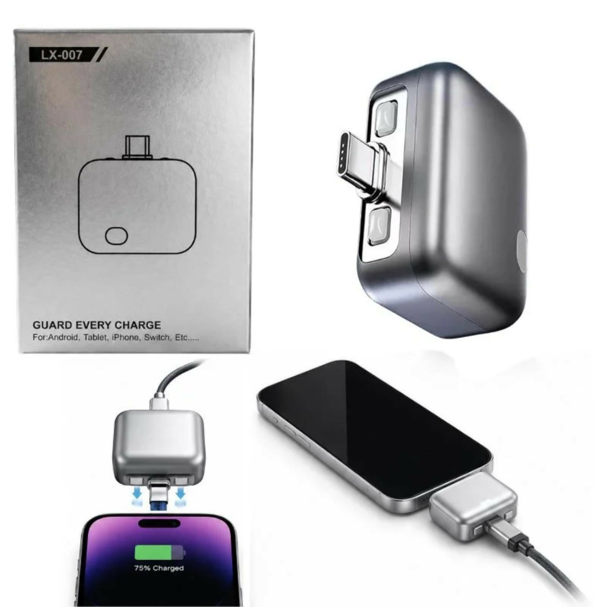 Automatic Charging Disconnector | Model LX-007 | Smart Auto Power Cut-Off Battery Protector | Type-C to Type-C Fast Charging Guardian