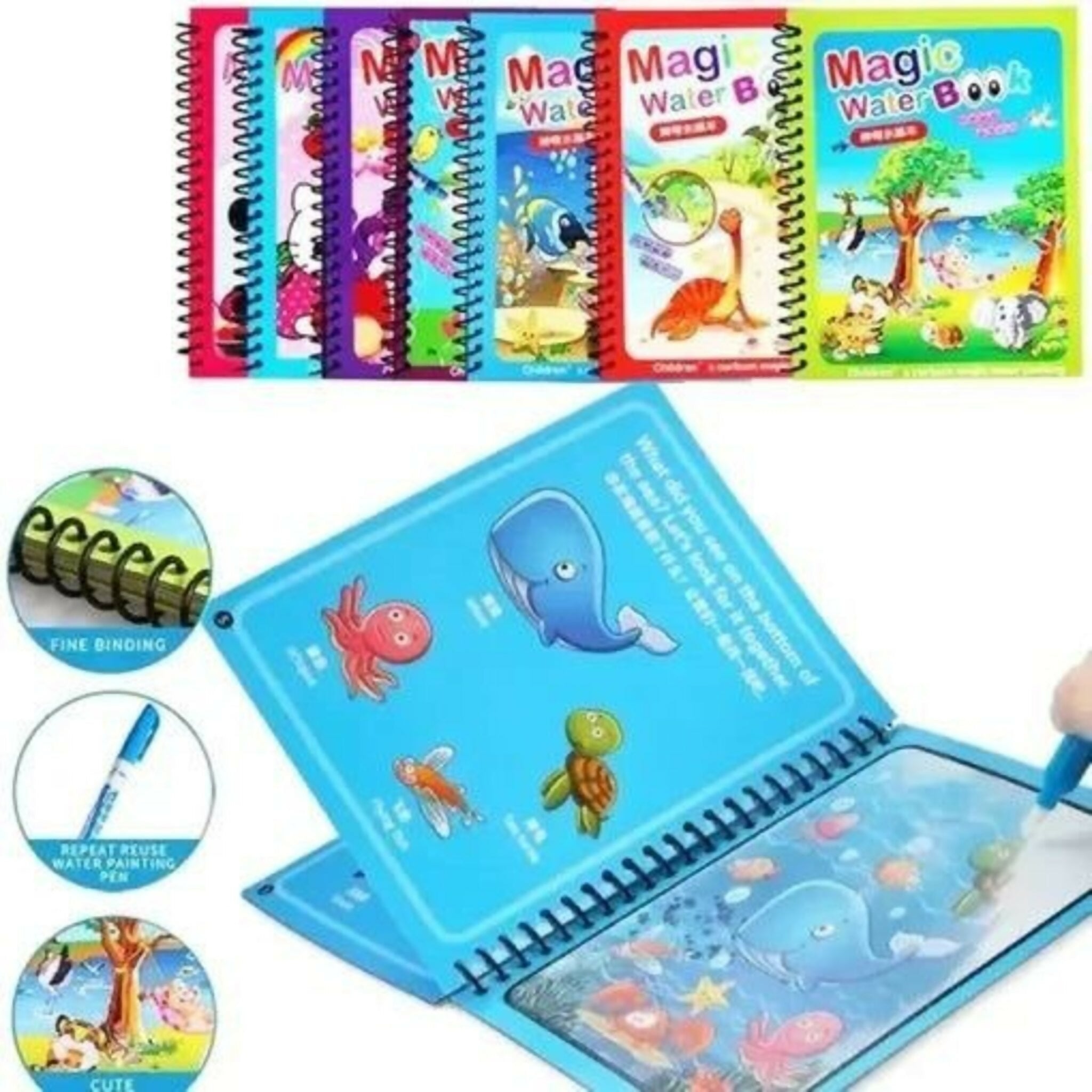 Magic Water Coloring Book For Toddlers