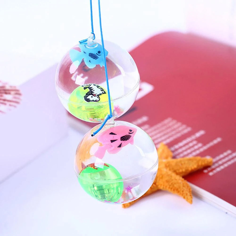 Glowing Cartoon Fish Ball Toy for Kids Auto Light Bouncing Ball