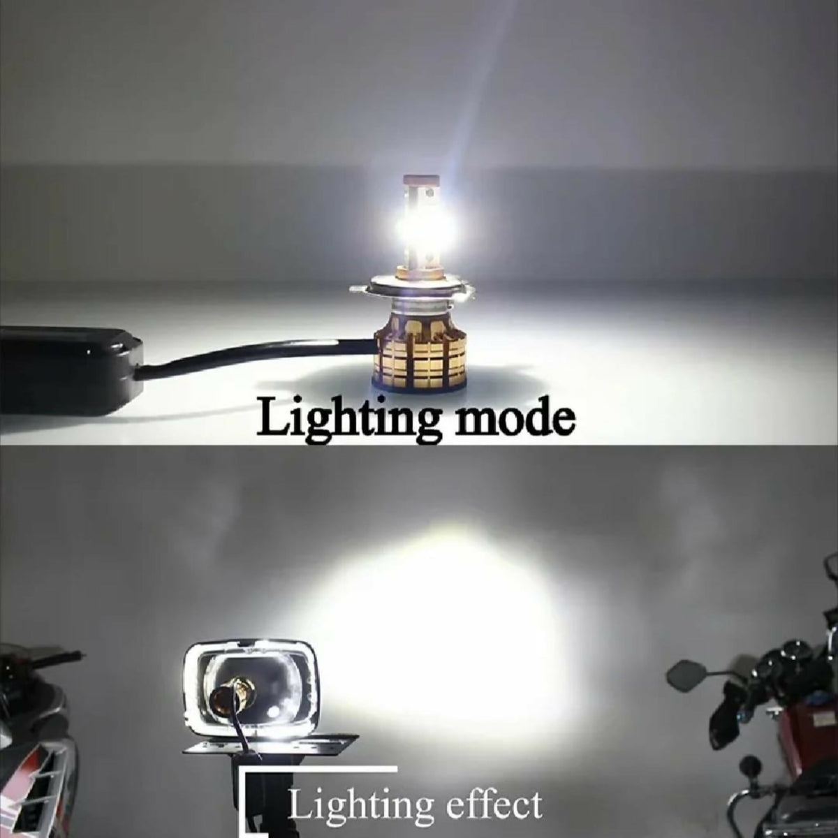 LED Motorbike Headlight Bulb with Cooling Fan