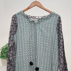 Green Geometric Print