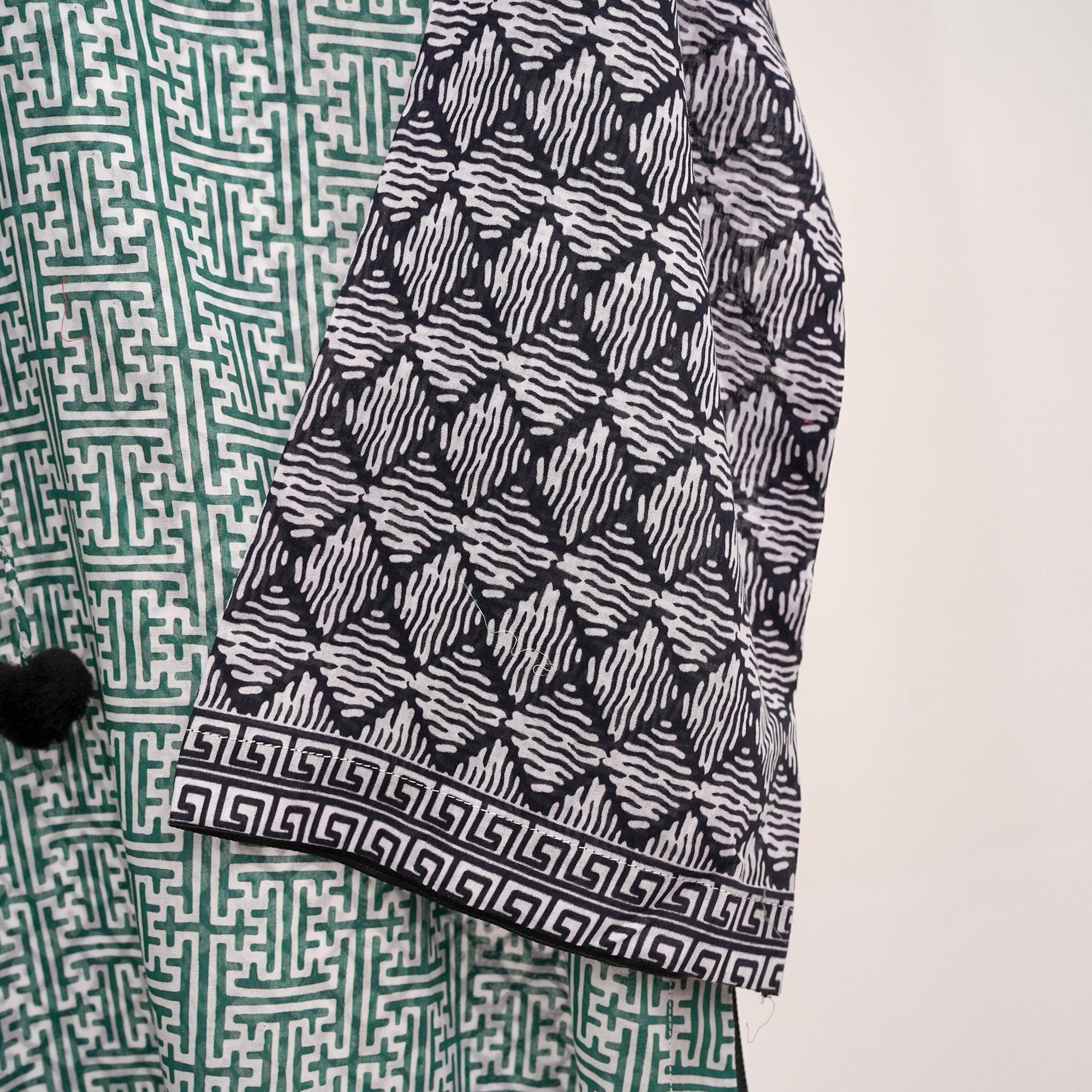 Green Geometric Print