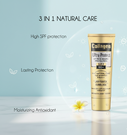 Collagen SPF 60+ PA+++ Waterproof Sunblock Cream