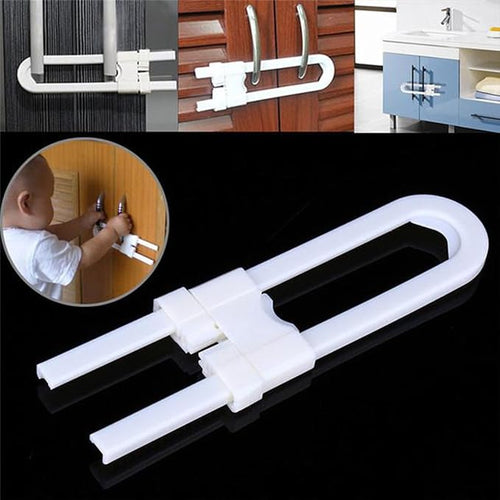 Child Safety Lock Pack of 2 – Adhesive Cabinet & Fridge Safety Straps