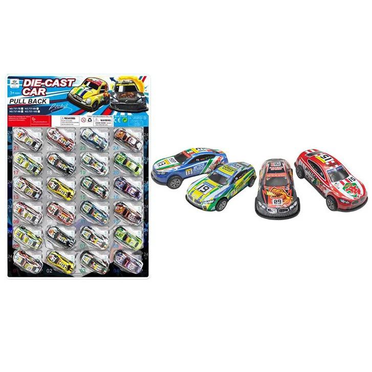 Car, Alloy Mini Diecast Car Toy - 24 Pieces