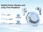 Air 39 Transparent Wireless Gaming Earbuds with LED Display (Bluetooth 5.3)