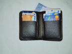 Slim Cow Leather Wallet Minimalist Bifold Card & Cash Holder for Unisex