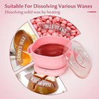 Portable Foldable 400ML Silicone Wax Warmer, Travel-Friendly Hair Removal Heater For Body &