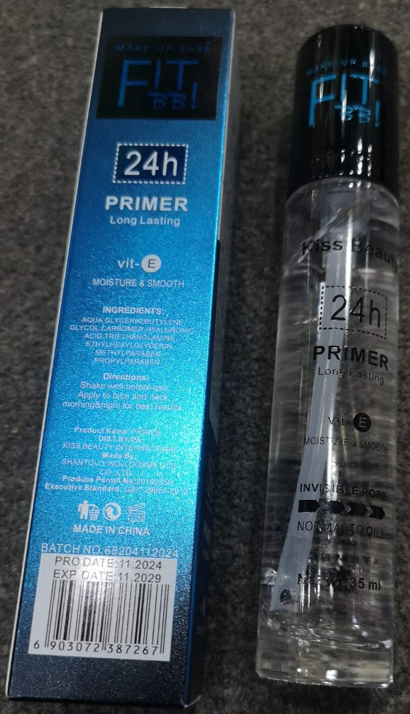Kiss Beauty 24H Face Makeup Primer Providing Smooth Base With Long Lasting Effect - 35ML