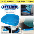 Egg Sitter Honeycomb Gel Seat Cushion, Pressure Relief Chair Pad