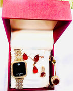 Chic Women’s Digital Display Watch – Jewellery Stainless Steel Edition