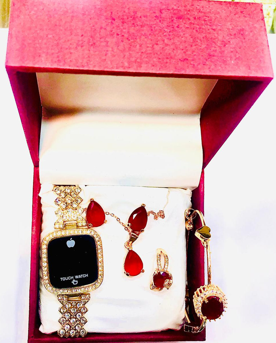 Chic Women’s Digital Display Watch – Jewellery Stainless Steel Edition