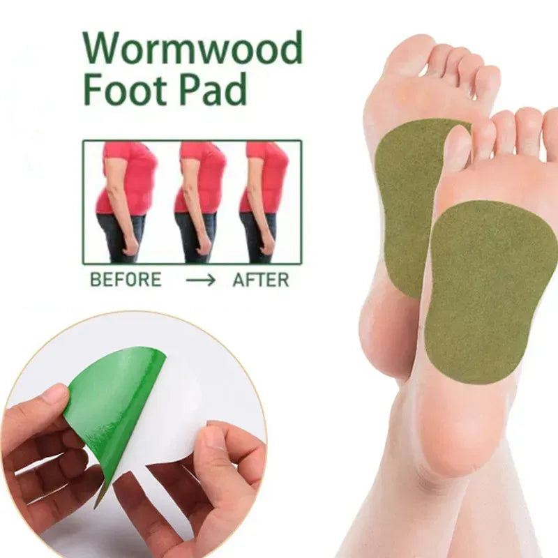 Wormwood Foot Detox Patches, Natural Body Cleansing Pads for Stress Relief