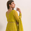 Dress Set, Chiffon Dupatta & Twisted Silk Trouser, for Women