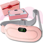 Digital Period Heating Pad & Vibrating Belt | 3 Heat Levels, 4 Massage Modes | Fast Relief for Menstrual Cramps