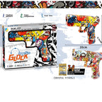 Large Size Graffiti Style Manual Soft Bullet Gun Toy for Kids & Teens