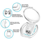 Silicone Magnet Nose Clip – Anti-Snore Sleep Support (Pack of 4)