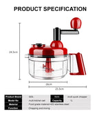 Manual Hand Multifunction Speedy Vegetable Quick chopper