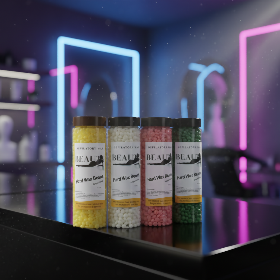 Finger Wax Hard Wax Beans For Hair Removal Pack Painless Quick Melting Easy Application - 400g (Random Color)