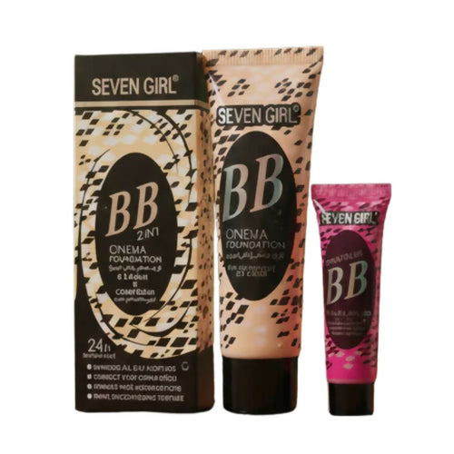 BB 2-in-1 Cinema Foundation & BB Cream Blush Set, Long-Lasting Coverage