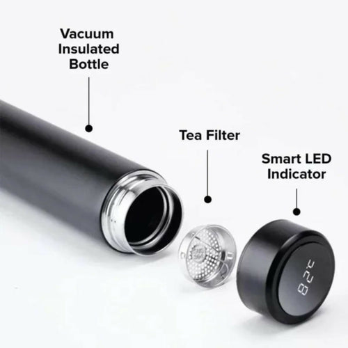 LED Temperature Display Water Bottle Stainless Steel Vacuum Insulated Flask
