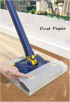 360° Rotatable 4 leaf clover twist water Auto squeezes Mop Adjustable corner Mop self squeezing wringing Multifunctional Ratating Mop for floor wall window