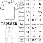 Round neck, half-sleeve casual T-shirt with matching trouser. Trendy, comfortable aur gym, jogging aur daily wear ke liye perfect choice -BLACK- L