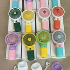 Premium Large Size Portable Handheld Fan – High-Speed USB Rechargeable Cooling Fan with Cute Fruit Design (Random Color & Box)