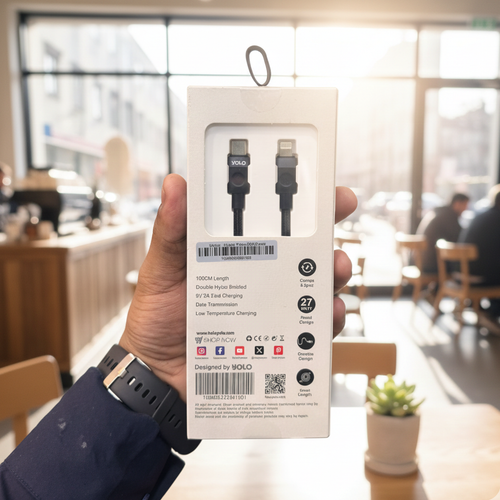YOLO HYPER Y-080 C to i Cable 100cm – 9V 3A Fast Charging
