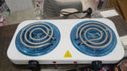 Double Electric Stove Two Burner Coil Heating Hot Plate