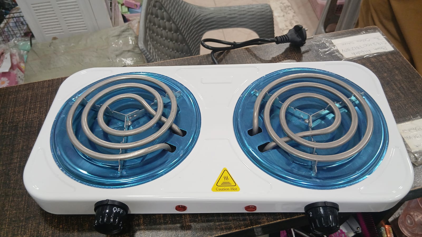 Double Electric Stove Two Burner Coil Heating Hot Plate