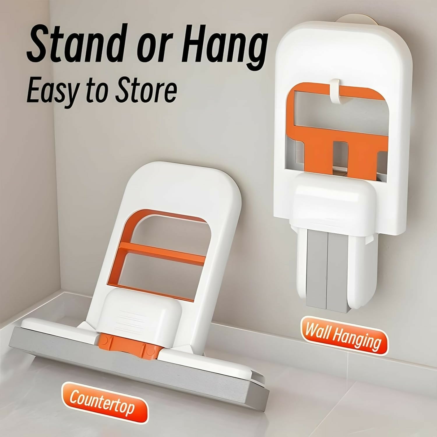 Mini Foldable Desktop Mop – Portable Mini Cleaning Sponge Mop bathroom tiles, and small spaces