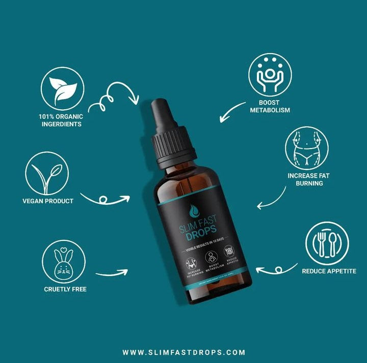 Slim Fast Drops, Easy & Effective Weight Loss Supplement