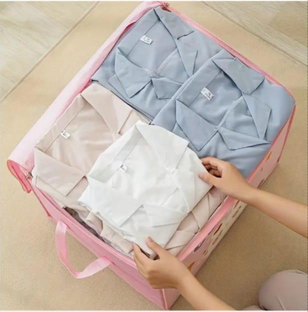 Cartoon Storage Bag Kids Organizer Foldable Toy Basket