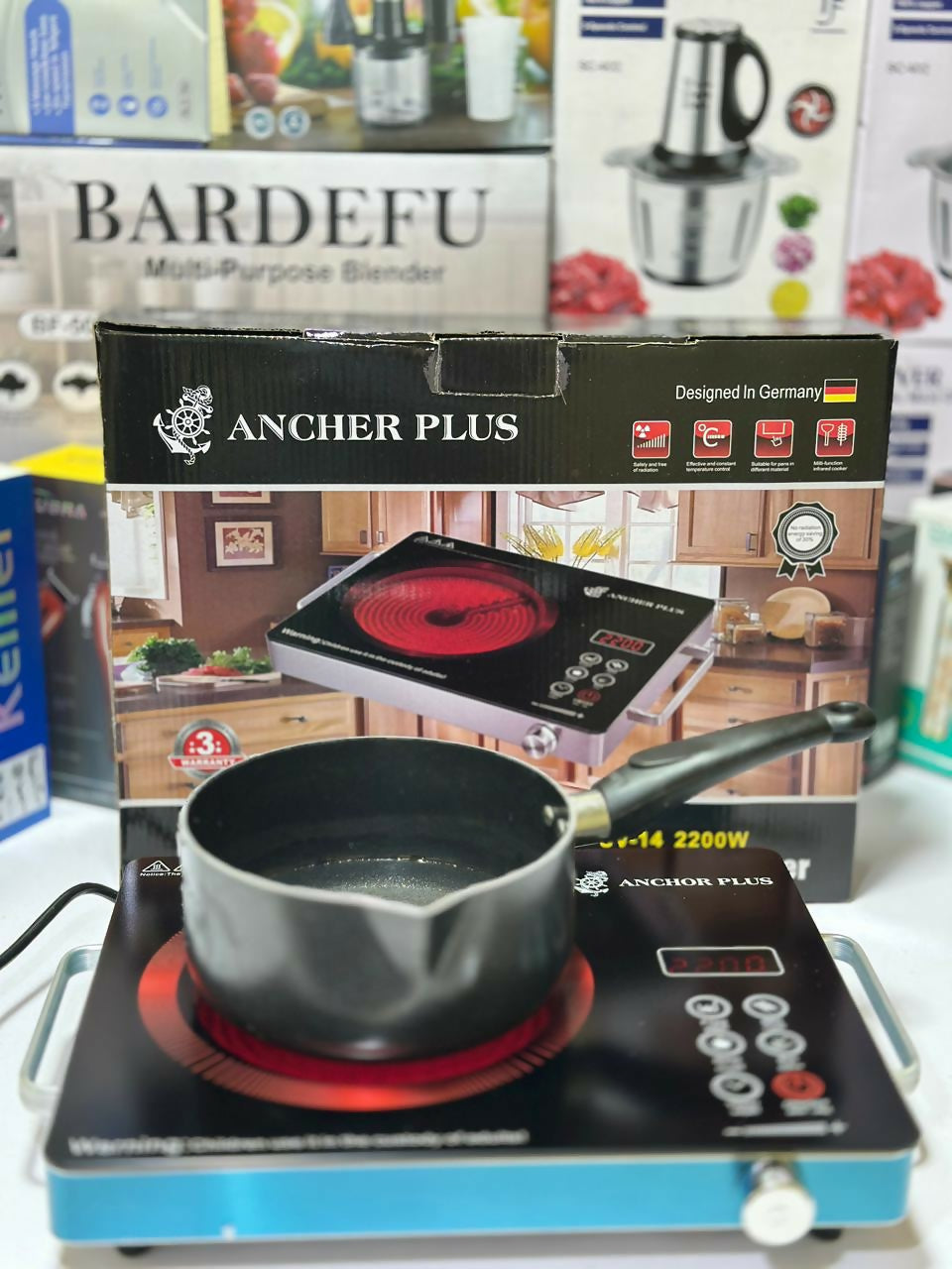Ancher Plus 2200 Watt Hotplate – High-Power Electric Cooking Solution