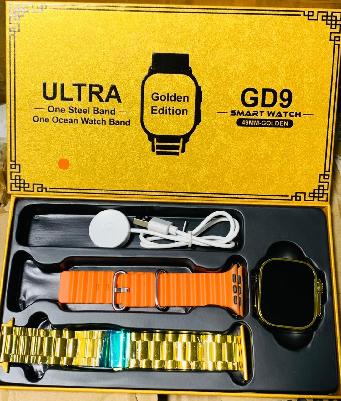 GD9 Ultra Golden Edition Smart Watch, Premium Design Smartwear