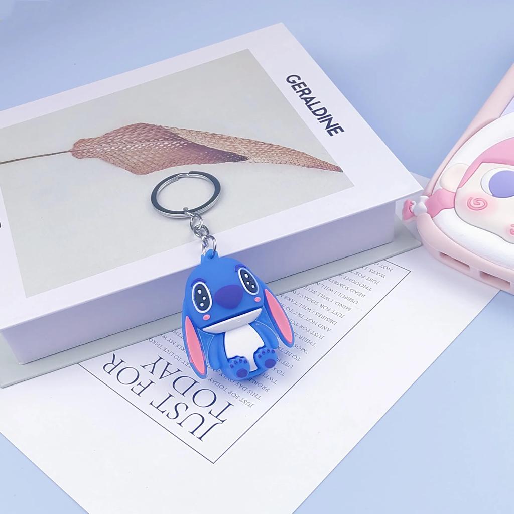 Keychain, Stitch Couple, Soft PVC Cartoon