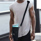 Water Bottle Carrier Bag with Phone Pocket for Stanley Quencher Cup with Handle Water Bottle Holder Pouch – For 1200 ML Bottle