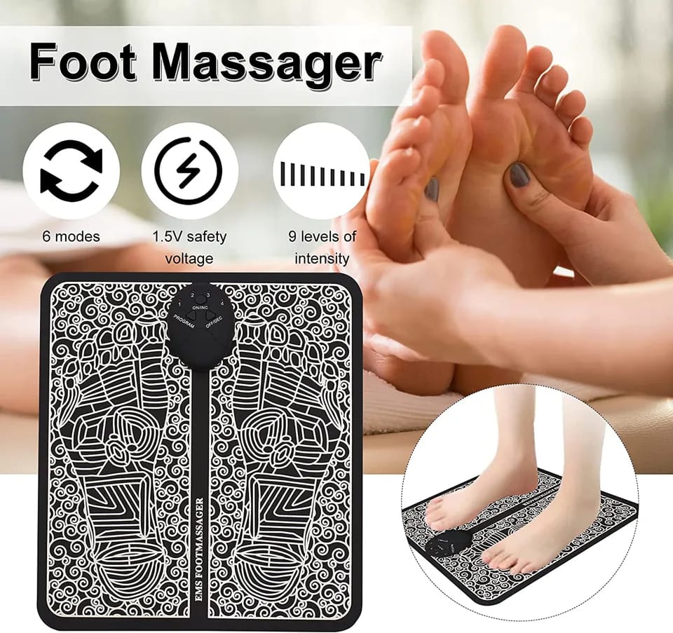 MS Foot Massager Pad, Improve Blood Circulation Relieve Ache Pain Health Care